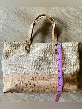 Cork and Straw Handbag by Hotter